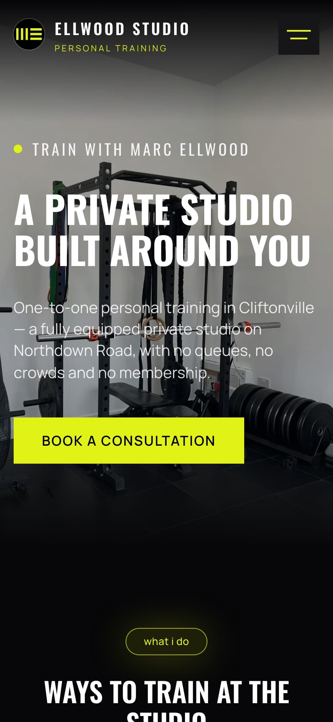 Ellwood Studio on a phone